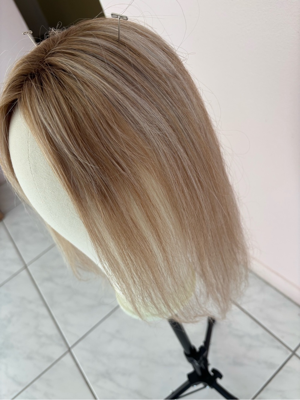 Natural Blonde Clip-In Topper - Lightweight Blonde Hairpiece - Picture 12 of 16